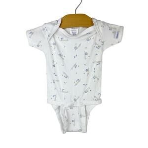 Vintage Spencer’s One Piece Trains Bodysuit Size Small 13-18lbs